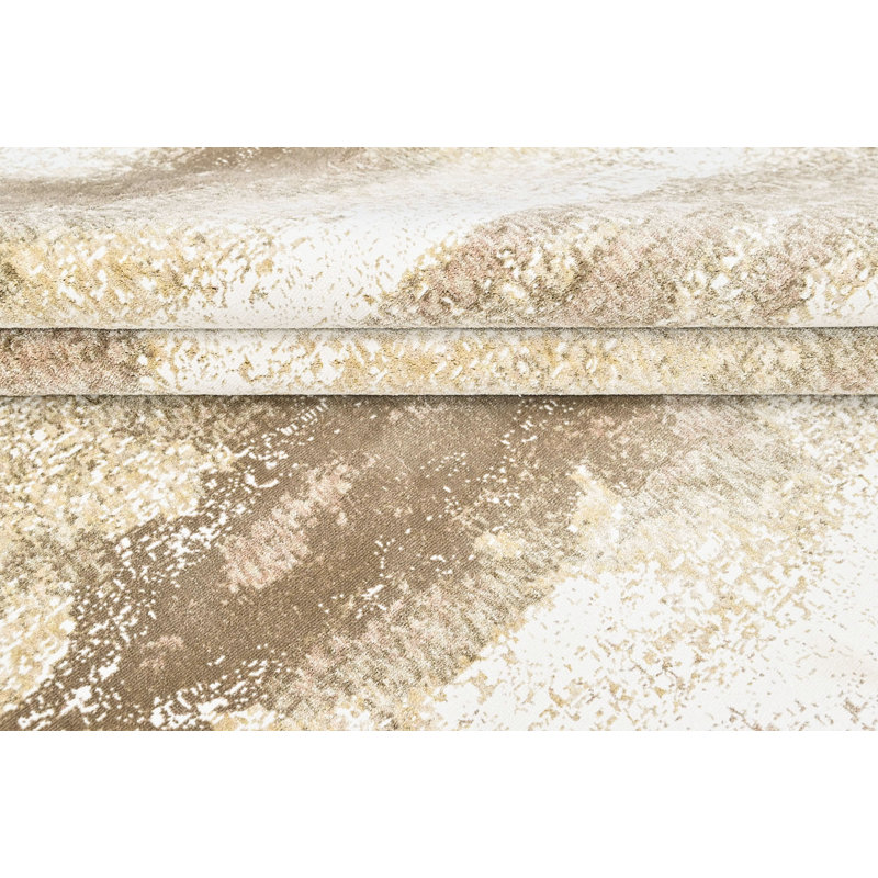 Tapis moderne abstrait en laine 8 pi 10 po x 11 pi 10 po