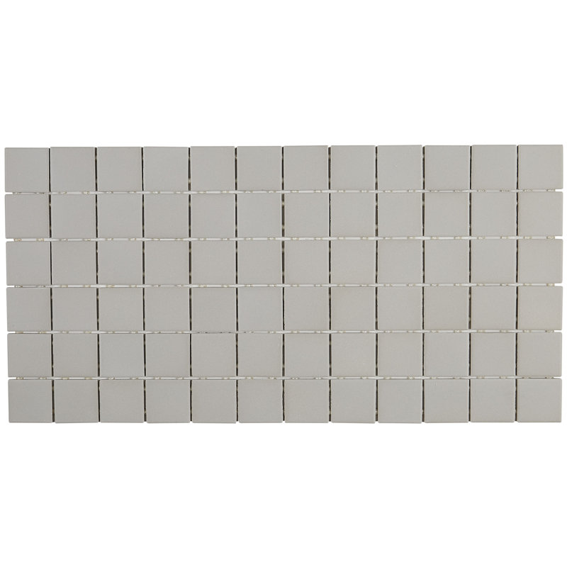 Carreau de mosaïque en porcelaine 12 po x 24 po Dalton, Gris désert