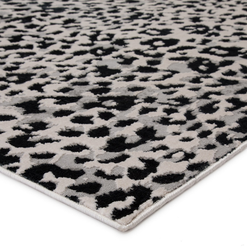 Tapis gris / noir Jocquis, Rectangle de 11 pi 8 po x 15 pi