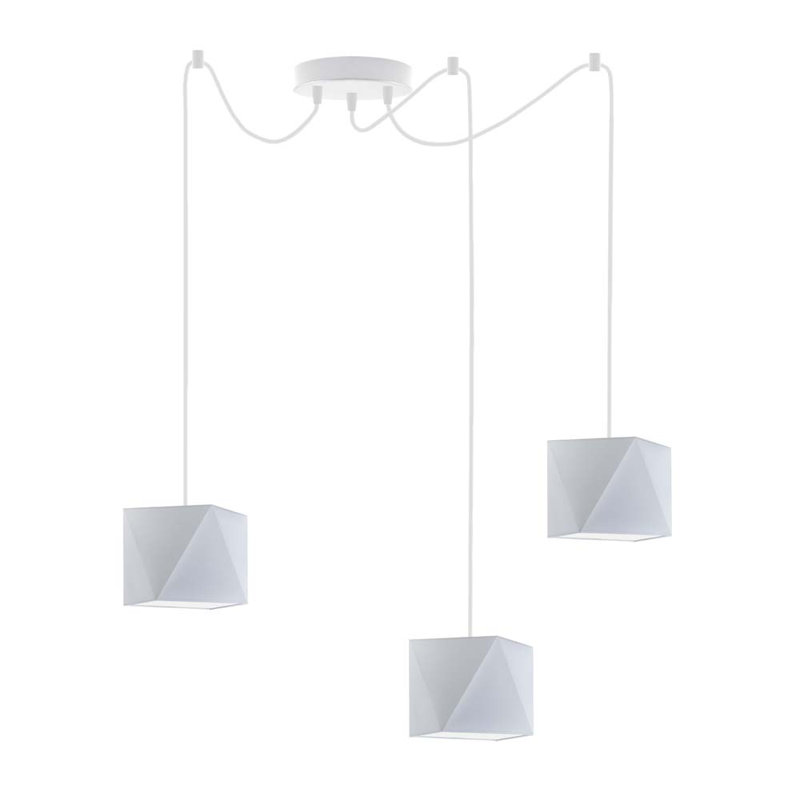 Carnevale 3 - Light Cluster Pendant, White, Light Grey