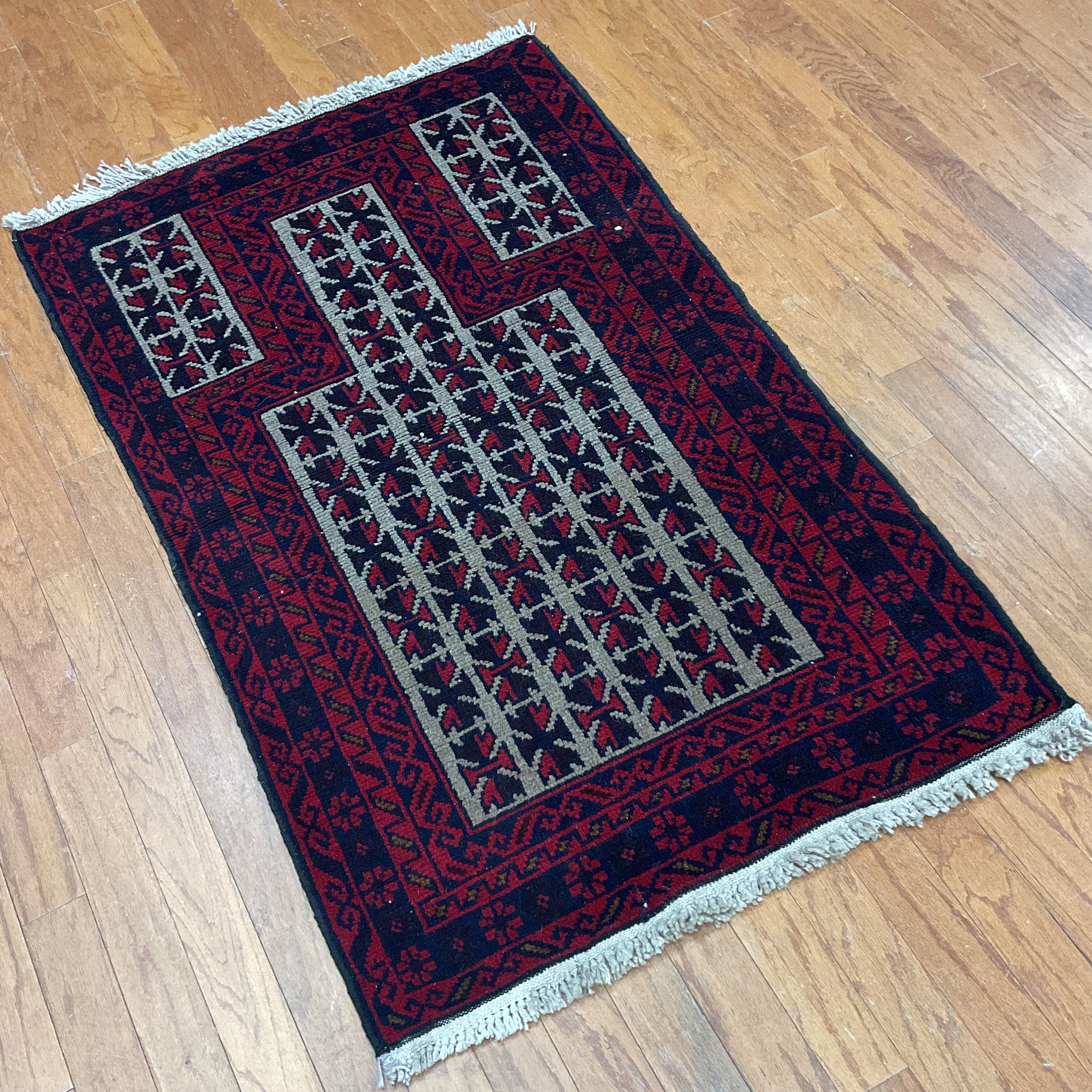 Astoria Grand Handmade Prayer Wool Rug | Wayfair