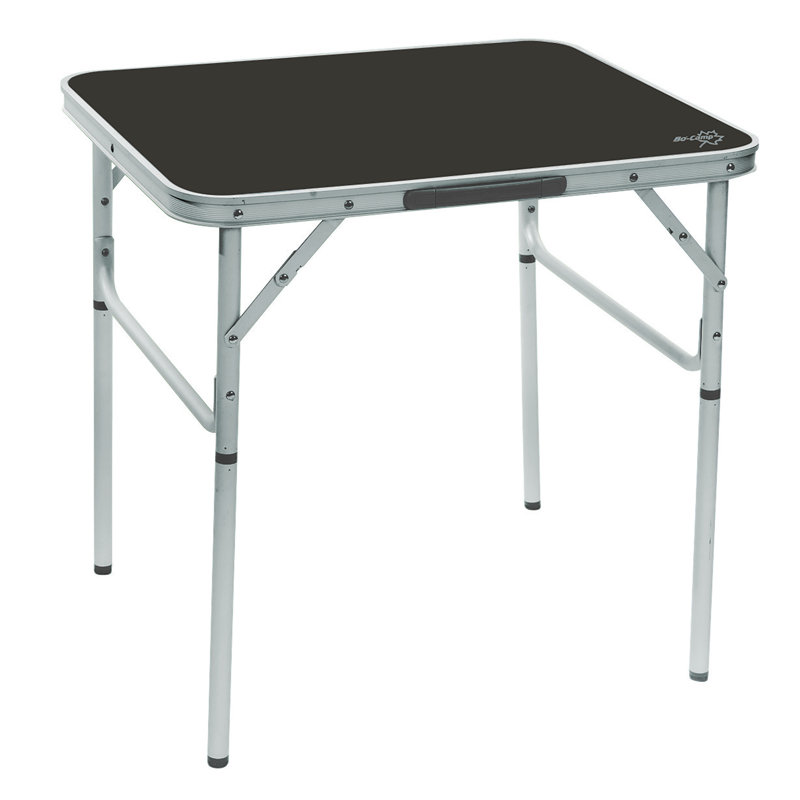 Rectangular Outdoor Camping Table, Dark Grey, H70 x W60 x L70cm