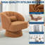 Upholstered Swivel Armchair-1392584063