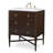 Reeded 28.5'' Single Bathroom Vanity with Marble Top