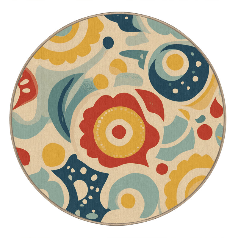 Jazzy Spark Rug, Round 7'
