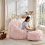 Elaine 46‘’ 3-in-1 Bean Bag Chair&Lounger with Ottoman -336703015