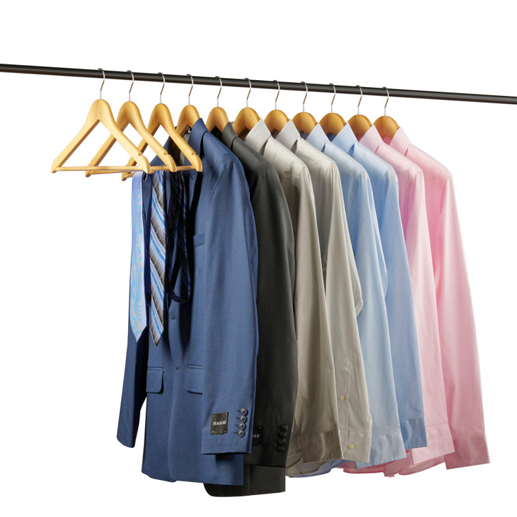 Rebrilliant Lopp Plastic Non-Slip Standard Hanger for Suit/Coat