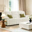 Corduroy Manual Reclining Sofa with Rounded Armrests-25140943