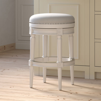 Chapman 31In. Wood Backless Bar-Height Swivel Barstool