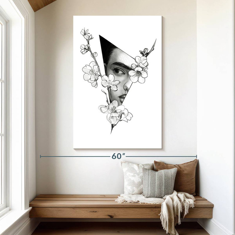 Keiraleigh Triangle Frida Kahlo, 51" H x 34" W