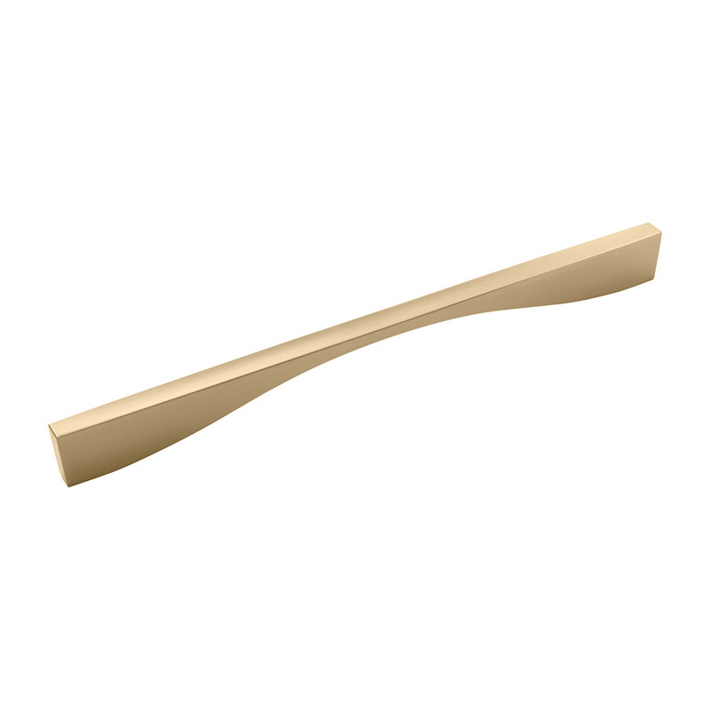 Channel Collection Handle Pull - Cabinet Pull - Contemporary Hardware for Drawers & Cabinets, Champagne Bronze, 12''