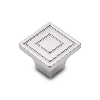 Contemporary Lined Square Knob CK Series