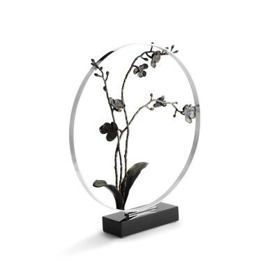 Black Orchid Handmade Decorative Object