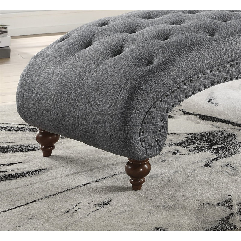 Roeli Upholstered Side Chair, Gray 100% polyester