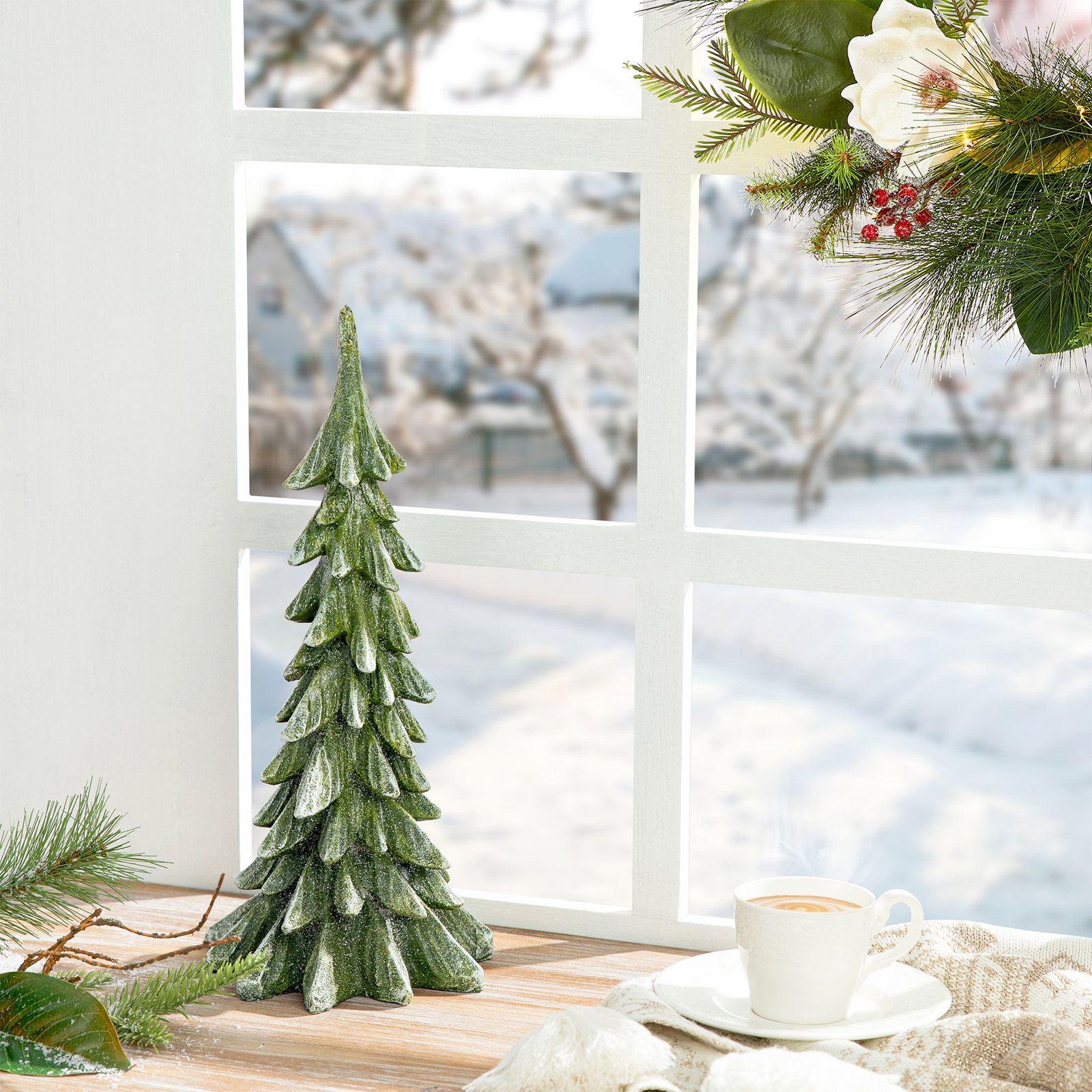 Christmas No Animal(s) Plants & Flowers Tabletop Tree, Green