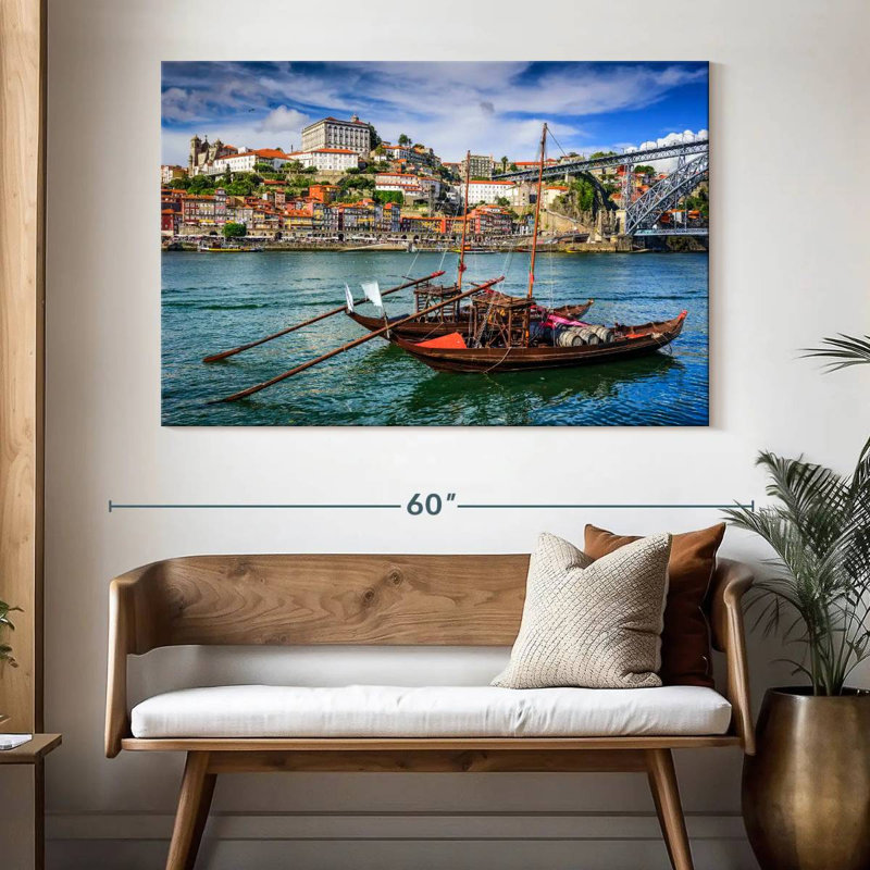 Hannes Douro River Fishing Boats, 34" H x 51" W