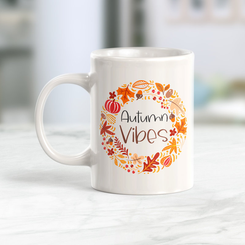 Grande tasse à café Aleardo Autumn vibes, Céramique, 11 oz