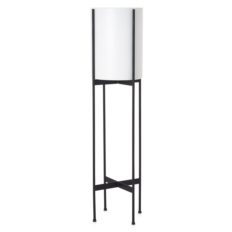 Pot à fleurs en céramique Kiros, H 29,5 po x l 7 po x P 7 po