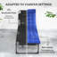 Chaise de patio réglable en acier, chaise d'extérieur inclinable moderne