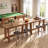 63" Solid Wood Bar Table, Rectangular Counter Height Dining Table, High Top Pub Table for Kitchen, Home Bar Unit