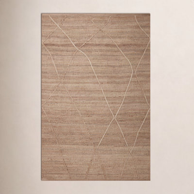 Albemarie Natural Hand-Woven Geometric Jute Rug