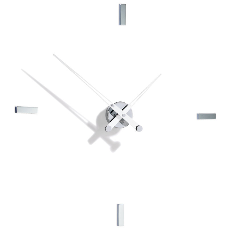 Très grande horloge murale 29,1339 "Tacon, Blanc