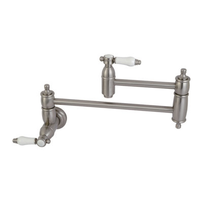 Kingston Brass Bel-Air Two-Handle 1-Hole Wall Mount Pot Filler Faucet