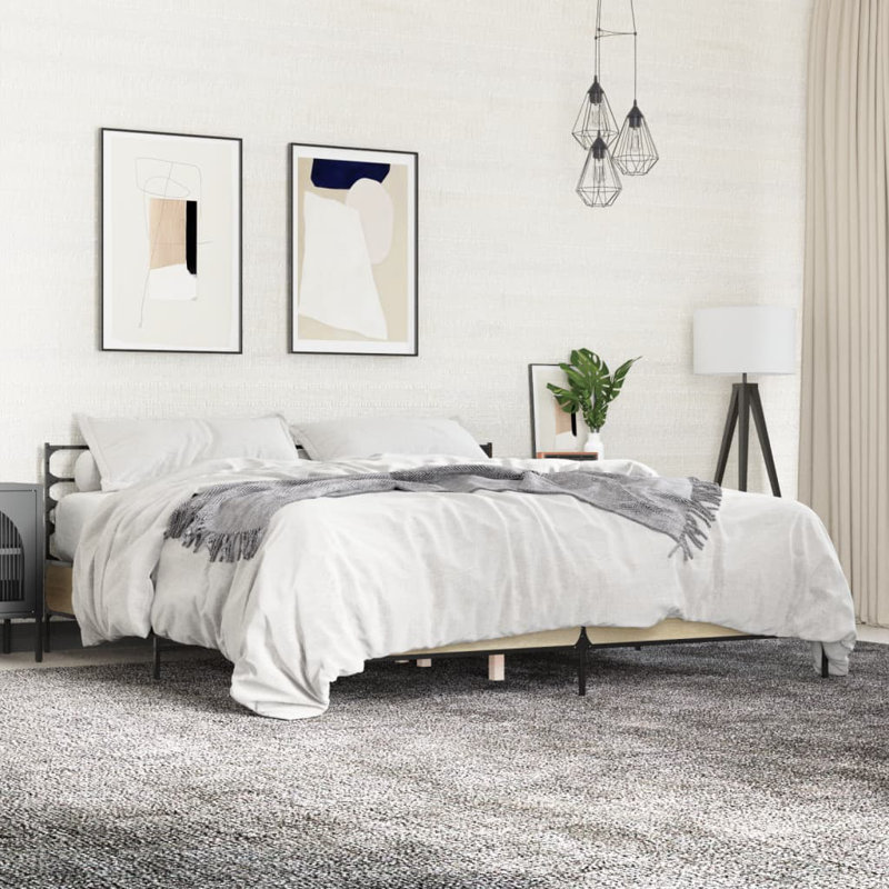 Achillefs Bed, Sonoma Oak, Super King (6')
