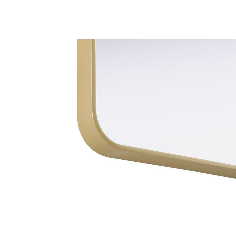Erath Contour Metal Mirror, Brass, 36" x 36"