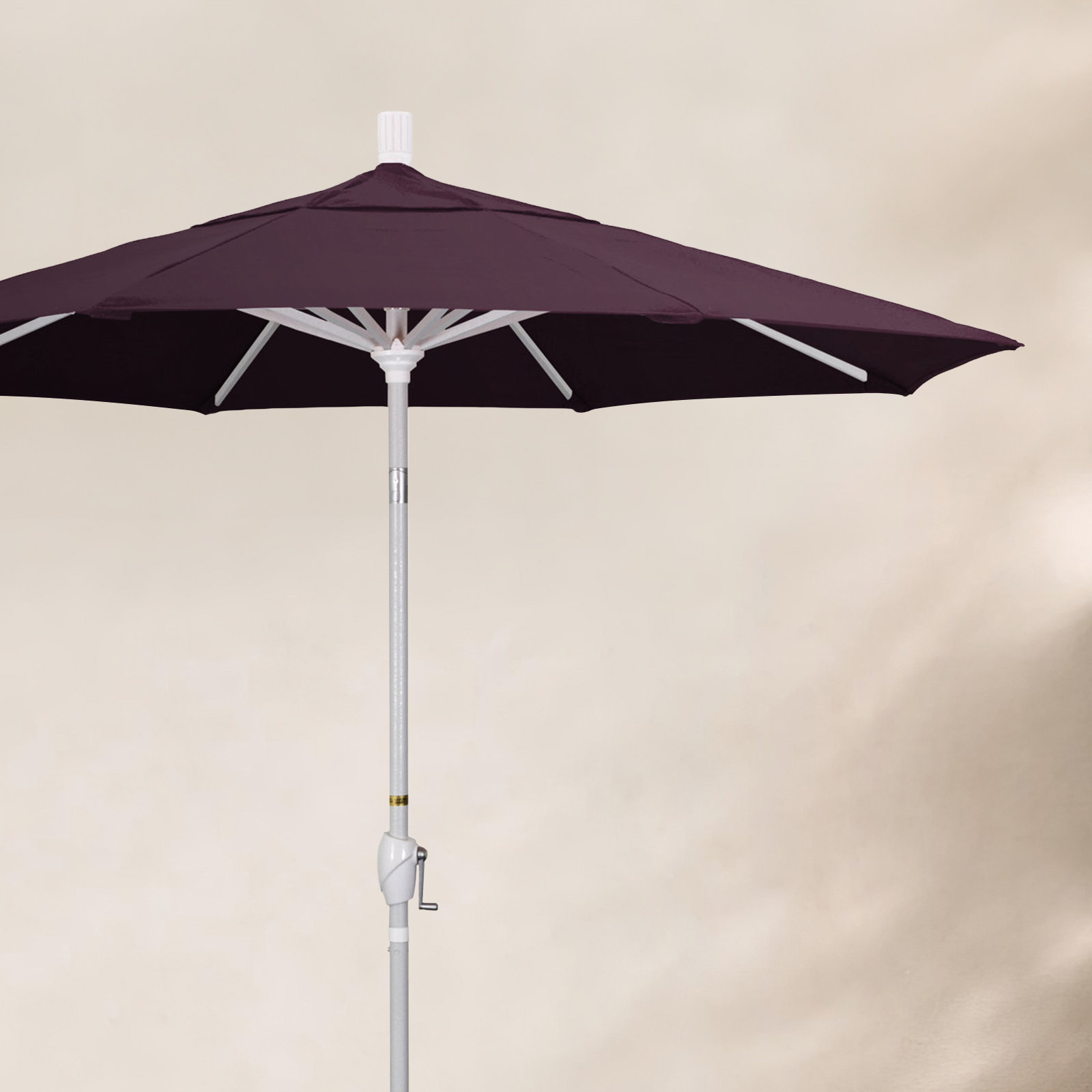 90'' Outdoor Umbrella, Pacifica, White, Sapphire Performance Canvas