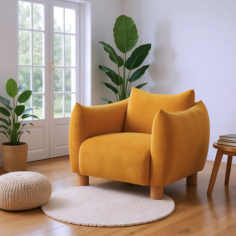 Chaise d'appoint rembourrée Modern