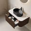 Meuble-lavabo de salle de bain mural moderne avec tiroir, pré-assemblé-55853650-55853652