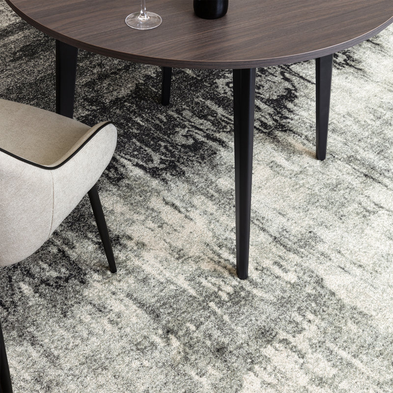 Abernathy Distress Grey Rug, Rectangle 200 x 290cm