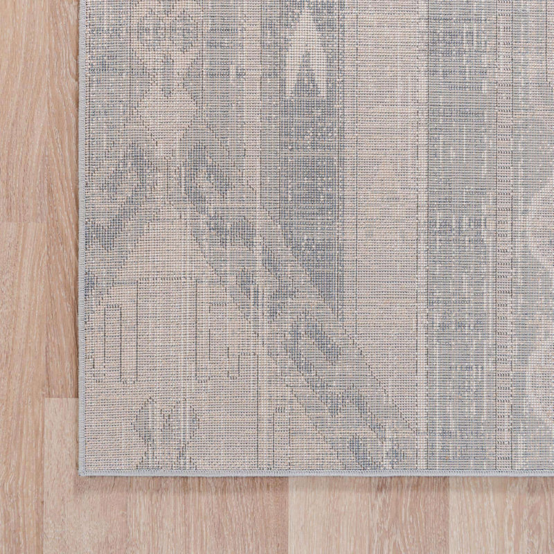 Tapis bleu marine / ivoire Josephus, Rectangle 2 pi 2 po x 3 pi 1 po