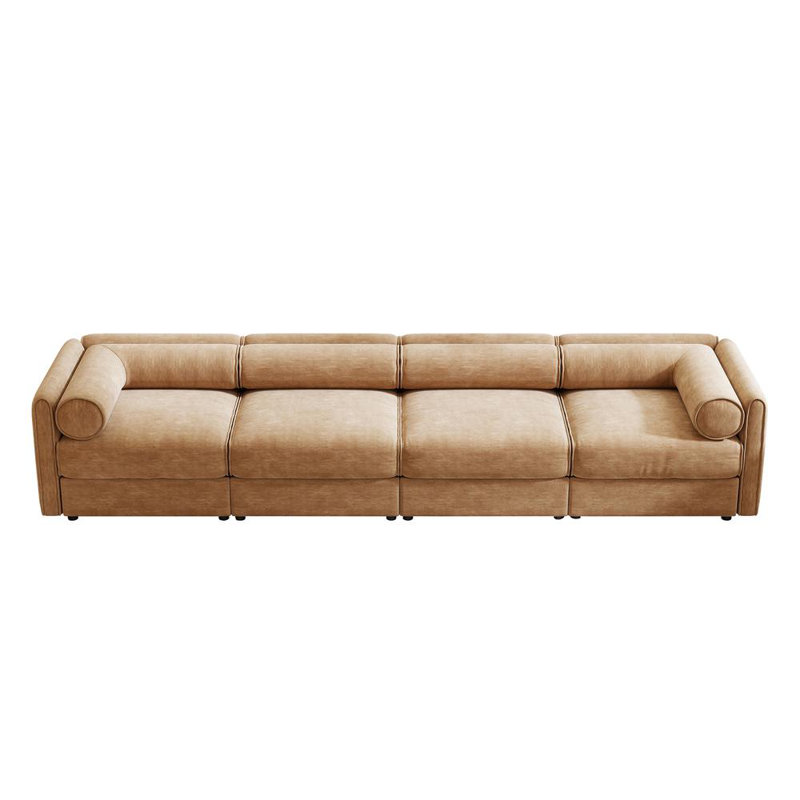 4-Seater Sofa (Camel)
