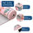 Washable Folding Floral Print Rug Washable Non - Slip Backing for Living Room Bedroom, 6ft-951821928-951821936
