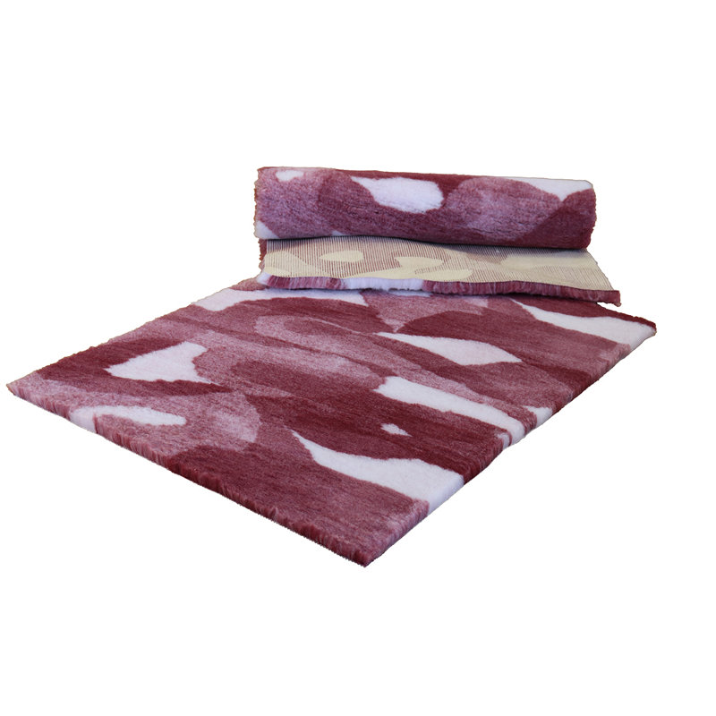 Fleece Pet Bed, Heather/White, 3cm H x 107cm W x 71cm D