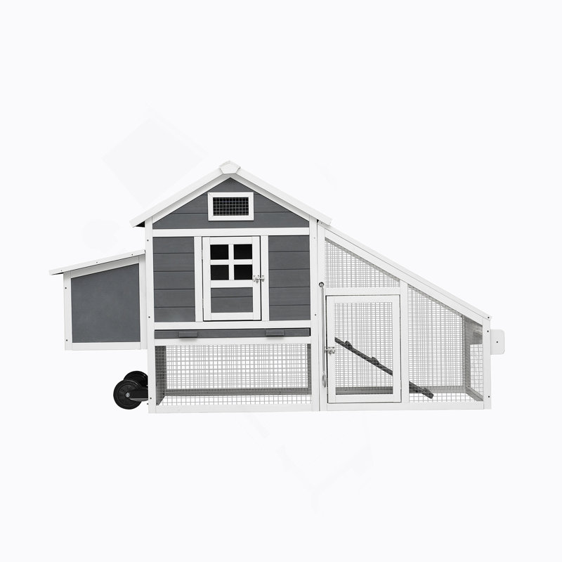 Poulailler d'extérieur polyvalent en bois avec des caractéristiques pratiques pour les animaux de compagnie