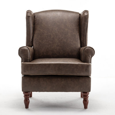 Alekzandra Faux Leather Armchair