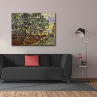 'The Garden Of Saint Paul's Hospital' by Vincent Van Gogh, Giclee Canvas Wall Art