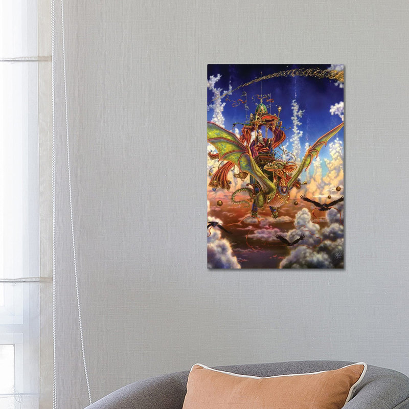 Dragon Flight by Myles Pinkney - Wrapped Canvas Gallery-Wrapped Canvas Giclée, 66.04 cm H x 45.72 cm W x 3.175 cm D