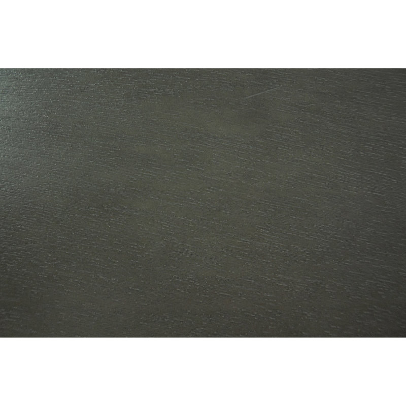 Élégante table basse de salon en gris foncé, panneau de particules et construction en bois d'hévéa, ensemble chic 3 pièces, tables de bout 1 x 2 x, style transitionnel, +