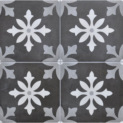 Museum Getty 9" x 9" Porcelain Spanish / Moroccan Wall & Floor Tile