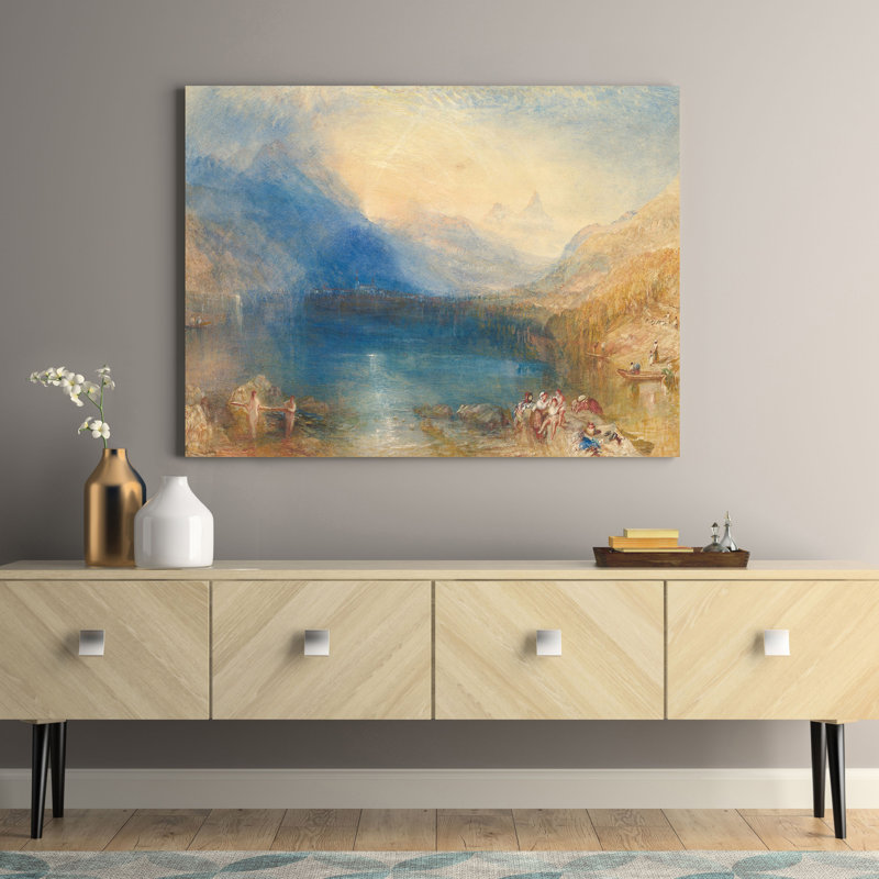 The Lake Of Zug by J.M.W. Turner - Wrapped Canvas Painting, 60cm H x 80cm W x 4cm D