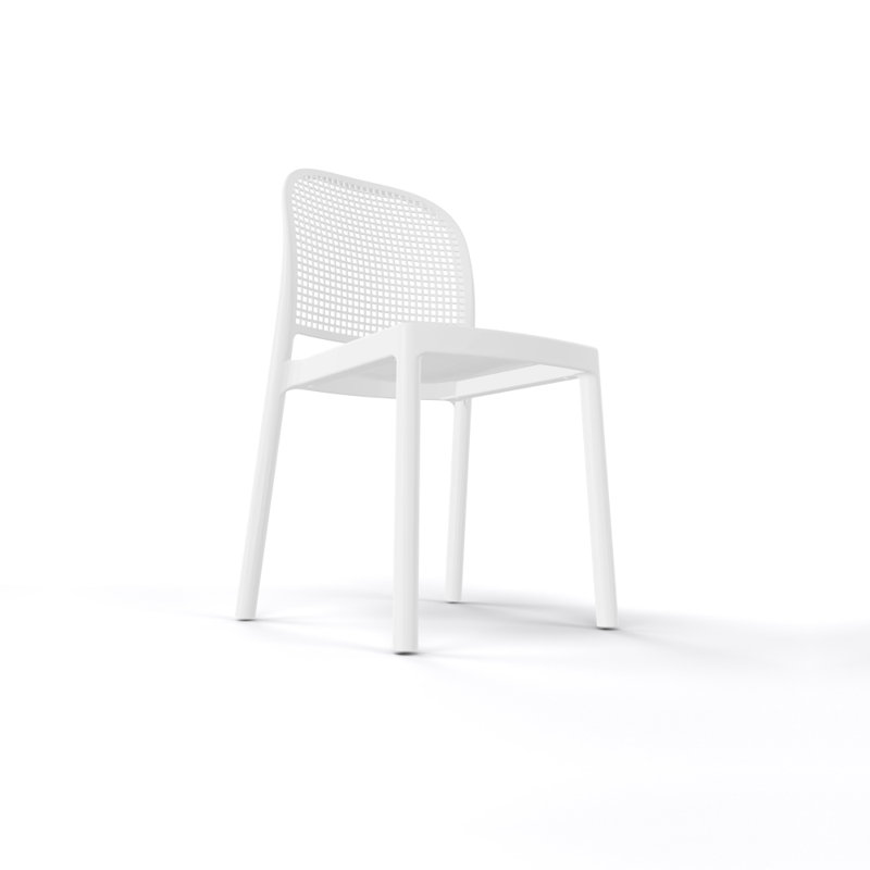 Chaise de patio empilable Panama, Blanc