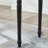 Black Rubberwood Double-drawer Writing Desk-551191475