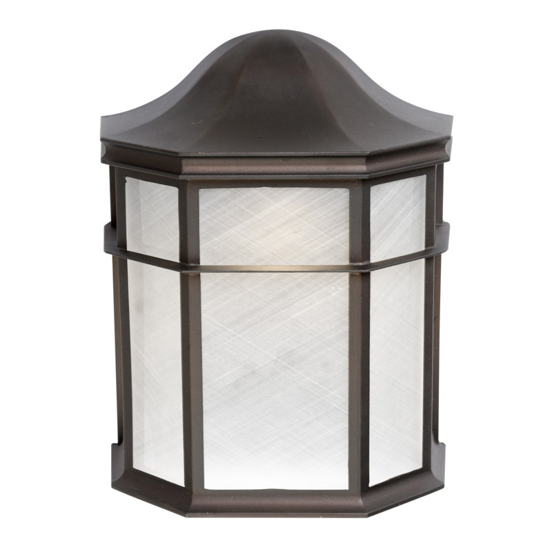 Lanterne murale d'extérieur Spielman H 10 ", Roche de rivière, Incandescent