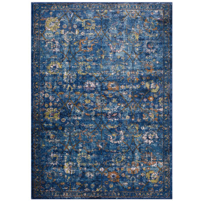 Modway Minu Distressed Persian Medallion Area Rug