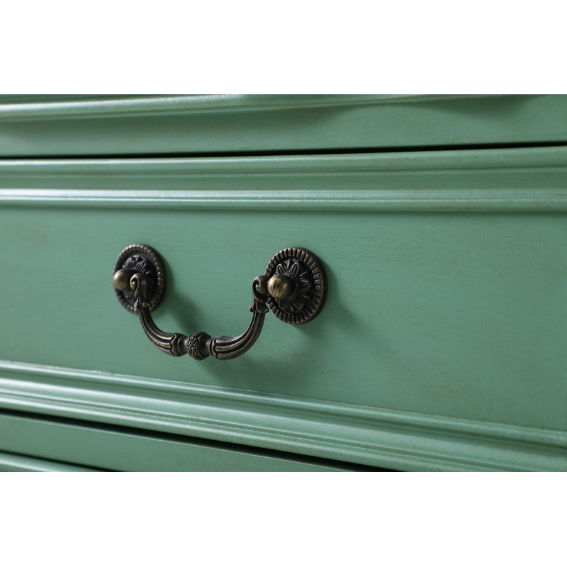 Commode décorative 2 tiroirs COSMO, Menthe rétro