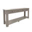 Console / canapé avec tiroirs de rangement et tablette inférieure pour le vestibule (gris délavé)-113795543